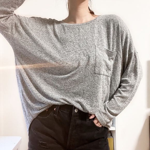 Old Navy Gray Long Sleeve Shirt - Picture 2 of 5